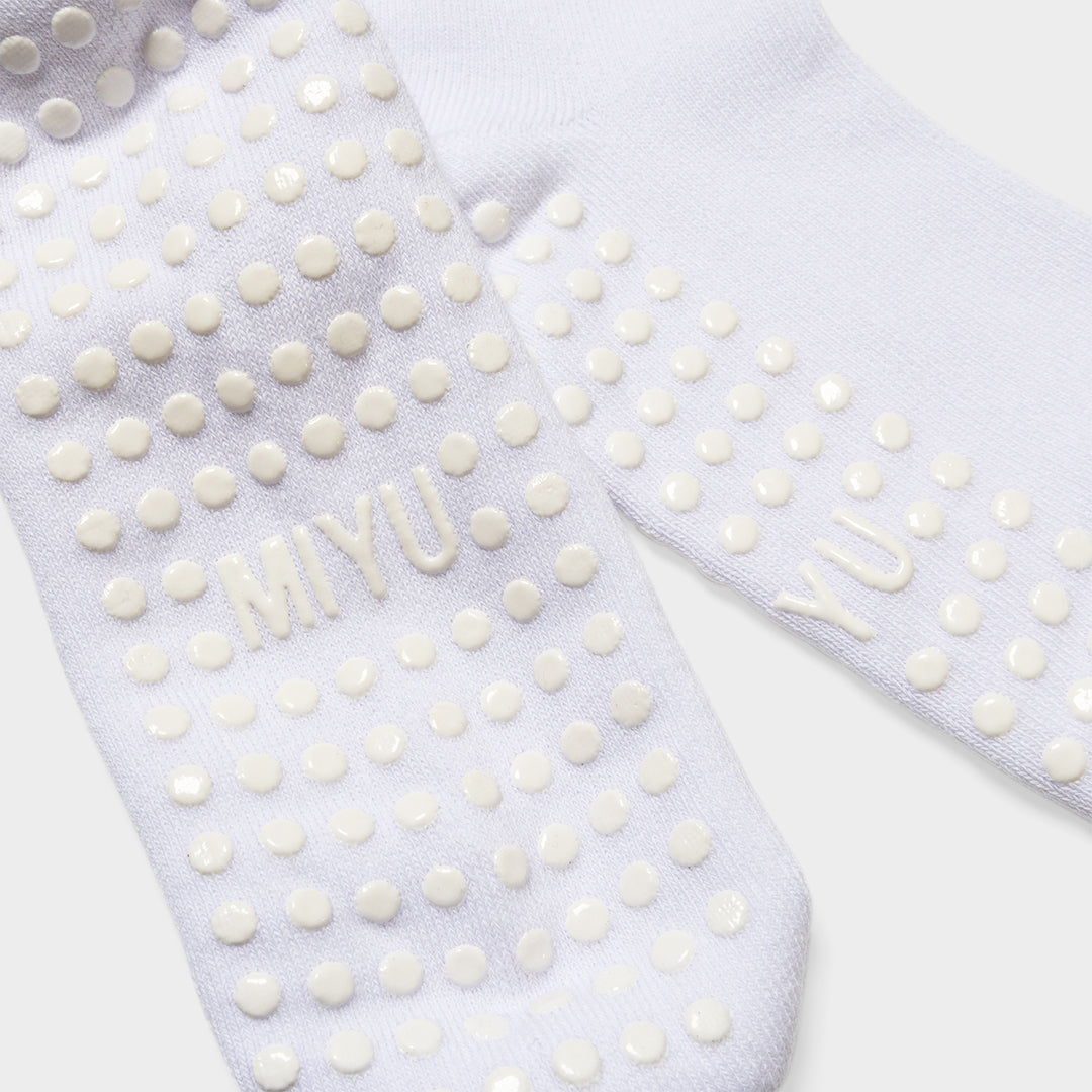 Miyu Sock- Flat White miyuactive