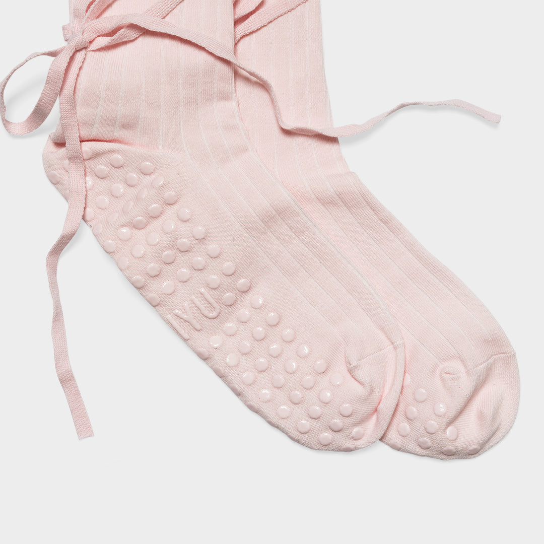 Studio Lace Up- Blush